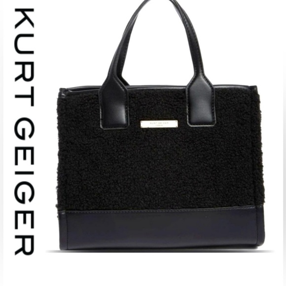 Kurt Geiger Small Faux Shearling Tote Bag NWT - Picture 8 of 10
